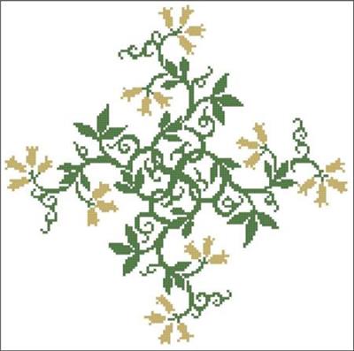 (image for) Floral Ornamental #020 Golden Bells